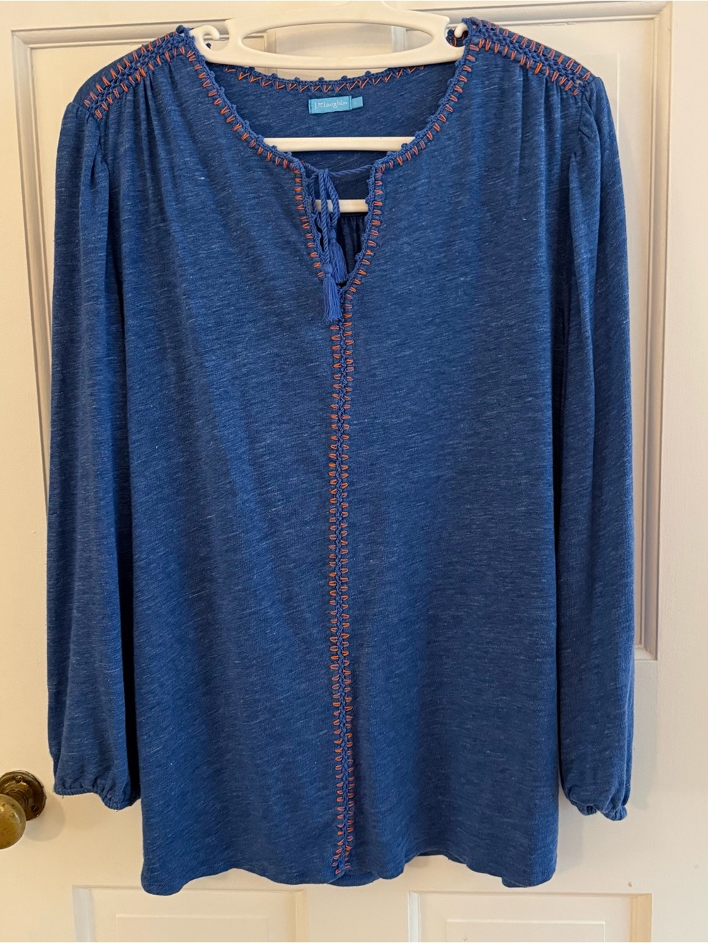 J. McLaughlin linen blend top - size L
